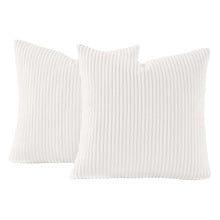 Gracie Corduroy Velvet European Pillowcases (Set of 2)